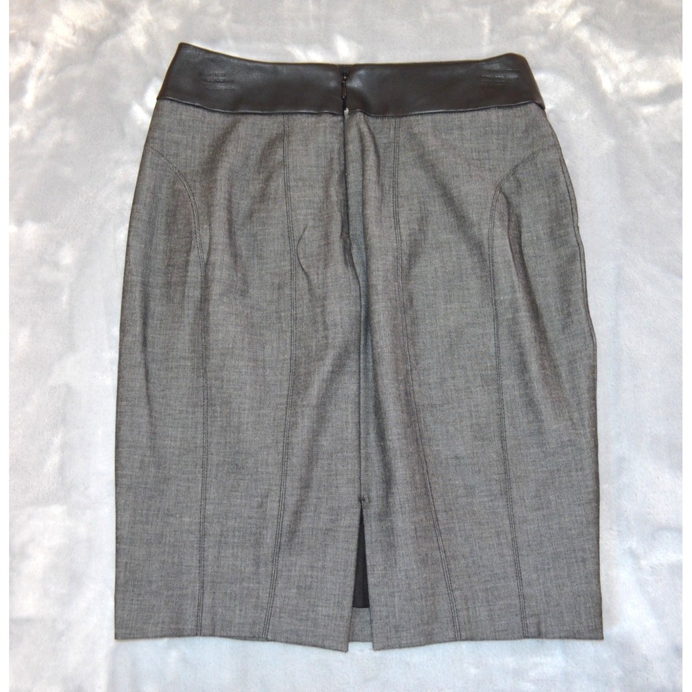 Express Gray 2pcs Skirt & Jacket Set Womens Size 2 Poly Cotton Viscose Spandex - Picture 10 of 16